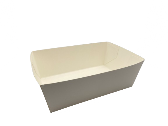 FRIETBAKJE NR. 4 KARTON WIT 90 STUKS