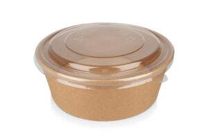 PB019 Kraft Paper Bowl with PET lid 1300ml 45oz