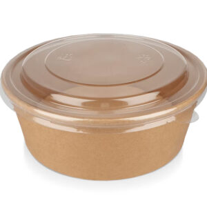 PB019 Kraft Paper Bowl with PET lid 1300ml 45oz