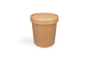 PS007 Kraft paper soup cup 750ml with paper lid 26oz